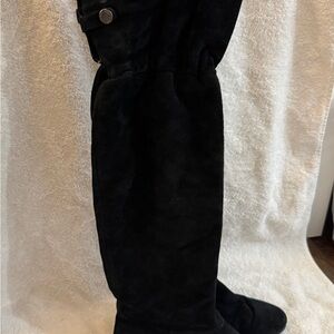 CALVIN KLEIN Mayson Over The Knee Black Suede Boots 7.5